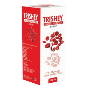 Trishey™ Blood Purifier Syrup - Each 10 ML.Anant Mool 400 Mg. +revan Chini 100 Mg. + Amla 100 Mg. + Giloy 100 Mg. + Saras Chhal 300 Mg,. + Gorakh Mundi 200 Mg.+ Manjistha 300 Mg. + Triffla 300 Mg. + Neem Patta 100 Mg. + Haldi 100 Mg. + Trikuta 75 Mg.+ Dara Haldi 100 Mg. + Kutki 50 Mg. + Chraita 50 Mg.+ Chandan Lal 50 Mg. | IVA Healthcare Pvt. Ltd.